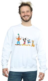 Disney Li-cense Disney heren mickey mouse friends sweatshirt Wit