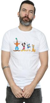 Disney Li-cense Disney heren mickey mouse friends t-shirt Wit