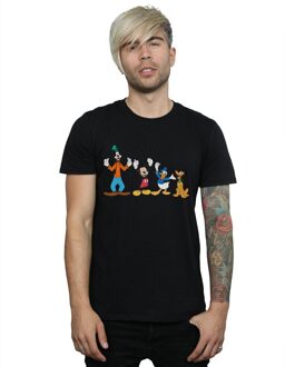 Disney Li-cense Disney heren mickey mouse friends t-shirt Zwart