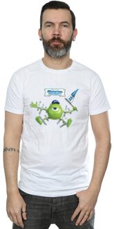 Disney Li-cense Disney heren monsters university getaped mike t-shirt Wit