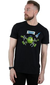 Disney Li-cense Disney heren monsters university getaped mike t-shirt Zwart