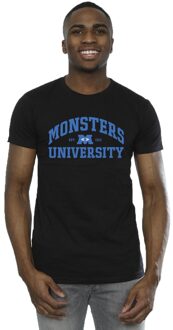 Disney Li-cense Disney heren monsters university logo t-shirt Zwart