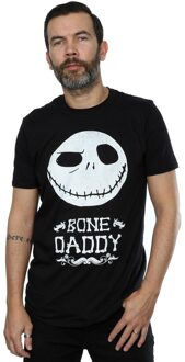Disney Li-cense Disney heren nightmare before christmas bone daddy t-shirt Zwart