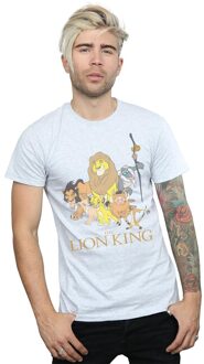 Disney Li-cense Disney heren the lion king groep t-shirt Lichtgrijs