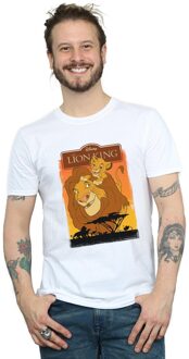 Disney Li-cense Disney heren the lion king simba en mufasa t-shirt Wit