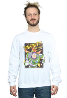 Disney Li-cense Disney heren toy story 4 buzz to infinity sweatshirt Wit