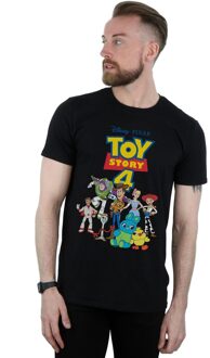 Disney Li-cense Disney heren toy story 4 crew t-shirt Zwart