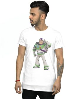 Disney Li-cense Disney heren toy story buzz lightyear staand t-shirt Wit