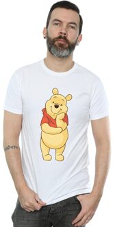Disney Li-cense Disney heren winnie de poeh schattig t-shirt Wit