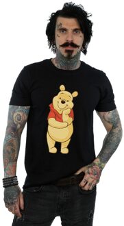 Disney Li-cense Disney heren winnie de poeh schattig t-shirt Zwart