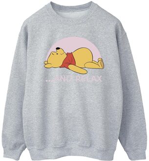 Disney Li-cense Disney heren winnie the pooh relax sweatshirt Lichtgrijs