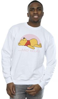 Disney Li-cense Disney heren winnie the pooh relax sweatshirt Wit