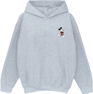 Disney Li-cense Disney jongens mickey mouse kickin retro borst hoodie Lichtgrijs