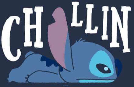 Disney Lilo And Stitch Chillin Hoodie - Navy - L - Navy blauw