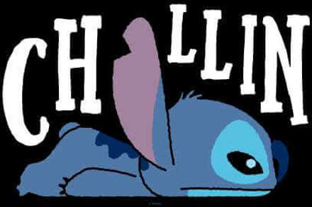 Disney Lilo & Stitch Chillin hoodie - Zwart - L