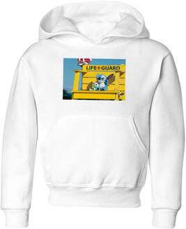Disney Lilo & Stitch Life Guard kinder hoodie - Wit - 98/104 (3-4 jaar) - XS