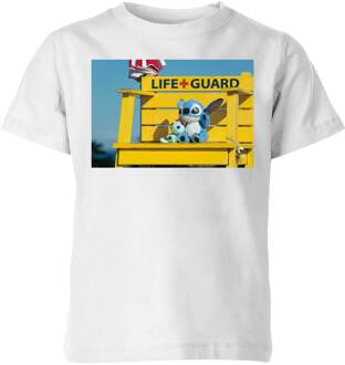 Disney Lilo & Stitch Life Guard kinder t-shirt - Wit - 110/116 (5-6 jaar) - Wit