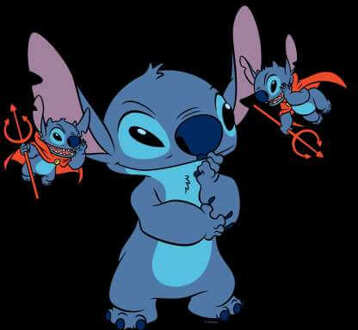 Disney Lilo & Stitch Little Devils t-shirt - Zwart - XS