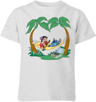Disney Lilo & Stitch Play Some Music kinder t-shirt - Grijs - 110/116 (5-6 jaar)