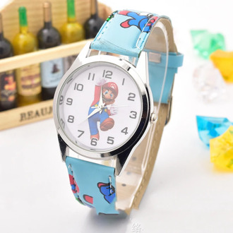 Disney Mario cute children's cartoon quartz watch student casual belt watch kids watches watches gift for kids girl