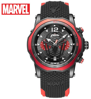 Disney Marvel Men's Watch Spider-Man Waterproof Quartz Watch Casual Multifunctional Men's Watch Men Gift 5Bar Sport