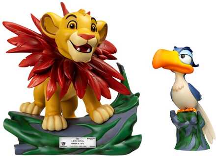 Disney Master Craft Statues 2-Pack The Lion King Little Simba & Zazu 31 cm
