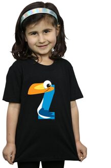 Disney Meisjes Alfabet Z Is Voor Zazu Katoenen T-Shirt (Zwart)