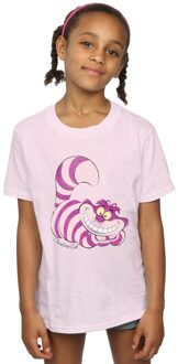 Disney Meisjes Alice In Wonderland Cheshire Cat Katoenen T-Shirt (Baby Roze) - 9-11J / 128cm-146cm