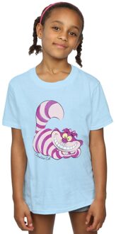 Disney Meisjes Alice In Wonderland Cheshire Cat Katoenen T-Shirt (Babyblauw) Lichtblauw