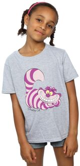 Disney Meisjes Alice In Wonderland Cheshire Cat Katoenen T-Shirt (Sportgrijs) Lichtgrijs