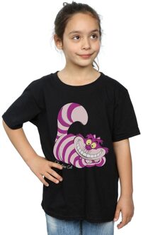 Disney Meisjes Alice In Wonderland Cheshire Cat Katoenen T-Shirt (Zwart) - maat