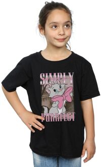 Disney Meisjes Aristokatten Marie Simply Purrfect Hommage Katoenen T-Shirt (Zwart) - 5-6J / 110-116cm