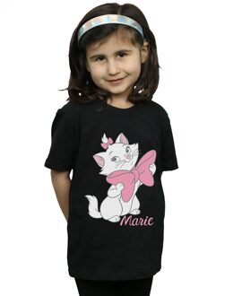 Disney Meisjes Aristokatten Marie Strik Katoenen T-Shirt (Zwart) - 7-8J / 122-128cm