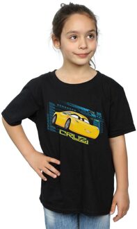 Disney Meisjes Cars Cruz Ramirez Katoenen T-Shirt (Zwart) - 12-13J / 152-158cm