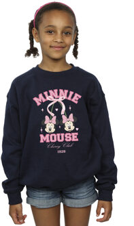 Disney Meisjes Cherry Club Minnie Mouse Sweatshirt (Marineblauw) Navy - 12-13J / 152-158cm