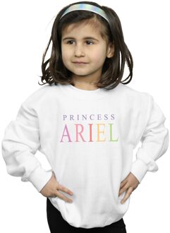 Disney Meisjes De Kleine Zeemeermin Ariël Grafisch Sweatshirt (Wit) - 9-11J / 128cm-146cm