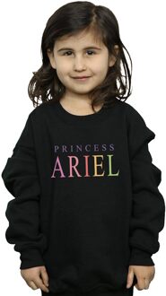 Disney Meisjes De Kleine Zeemeermin Ariël Grafisch Sweatshirt (Zwart) - 5-6J / 110-116cm
