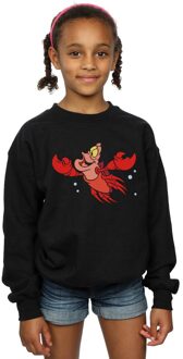 Disney Meisjes De Kleine Zeemeermin Sebastian Bubbles Sweatshirt (Zwart) - 9-11J / 128cm-146cm