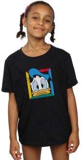 Disney Meisjes Donald Duck Paniekerig Katoenen T-Shirt (Zwart) - 7-8J / 122-128cm
