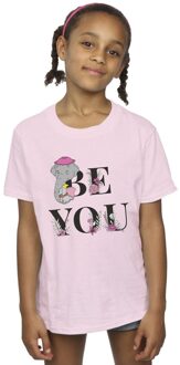 Disney Meisjes Dumbo Be You Katoenen T-Shirt (Baby Roze) - 5-6J / 110-116cm