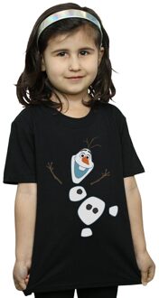 Disney Meisjes Frozen Olaf Deconstructed Katoenen T-Shirt (Zwart) - 12-13J / 152-158cm