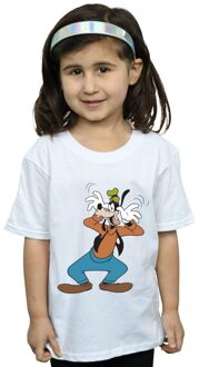 Disney Meisjes Gek Goofy Katoenen T-Shirt (Wit) - maat 12-13J / 152-158cm