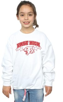 Disney Meisjes High School Musical The Musical Wildcat Stars Sweatshirt (Wit) - maat 7-8J / 122-128cm
