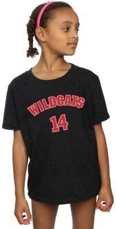 Disney Meisjes High School Musical The Musical Wildcats 14 Katoenen T-Shirt (Zwart) - 9-11J / 128cm-146cm