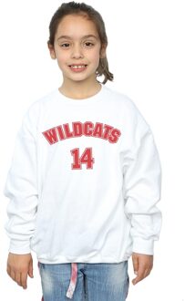 Disney Meisjes High School Musical The Musical Wildcats 14 Sweatshirt (Wit)