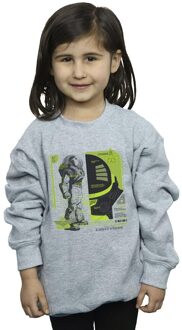 Disney Meisjes Lightyear Buzz Tech Panel Sweatshirt (Sportgrijs) Lichtgrijs - 3-4J / 98-104cm