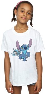 Disney Meisjes Lilo en Stitch Hypnotized Katoenen T-Shirt (Wit) - 7-8J / 122-128cm