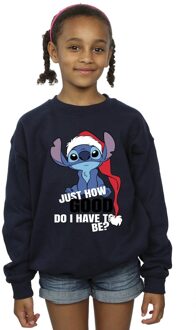 Disney Meisjes Lilo & Stitch Just How Good Sweatshirt (Marineblauw) - maat 3-4J / 98-104cm Navy