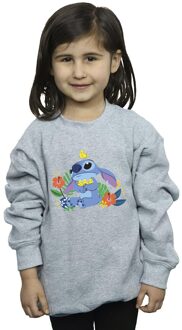 Disney Meisjes Lilo & Stitch Vogels Sweatshirt (Sportgrijs) - maat 9-11J / 128cm-146cm Lichtgrijs
