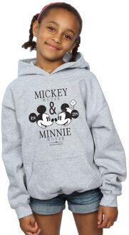 Disney Meisjes Mickey en Minnie Mouse Mousecrush Mondays Hoodie (Sportgrijs) Lichtgrijs